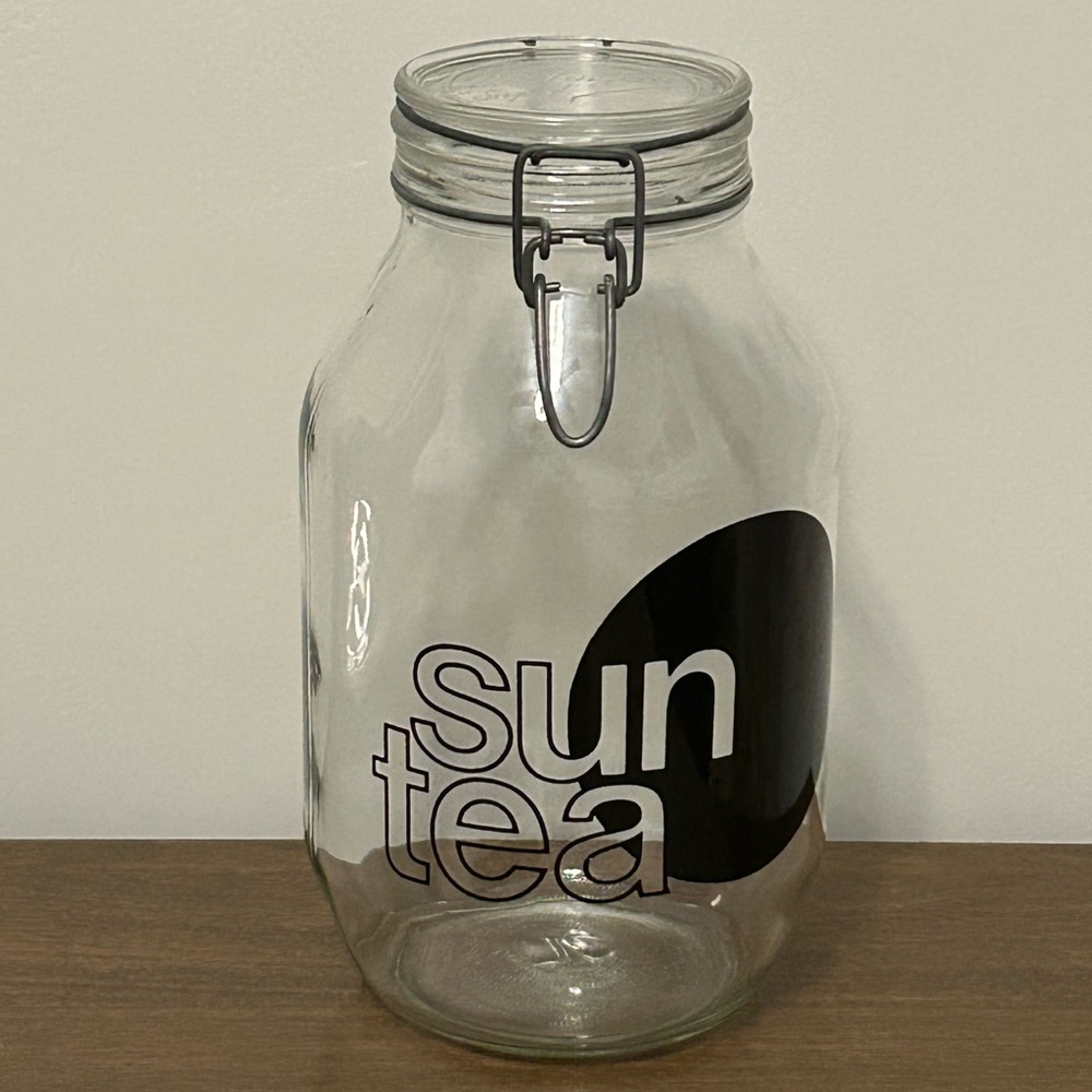 LE PARFAIT SUPER 3 L GLASS ICED TEA STORAGE JAR CANISTER & HINGED WIRE BAIL LID
